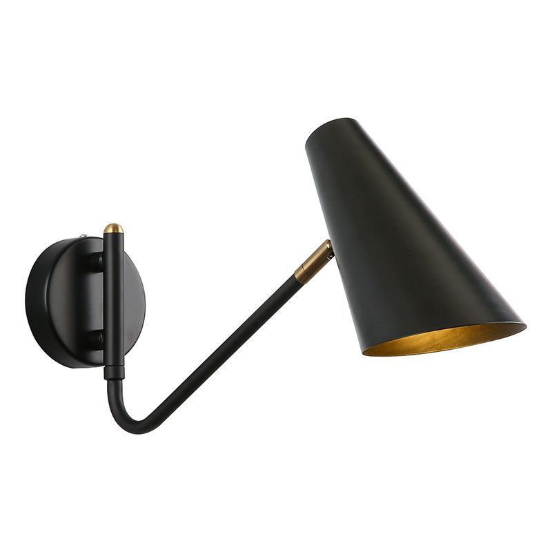 Metal Cup Wall Mounted Lamps Modern Style 1 Light Wall Lighting Fixtures