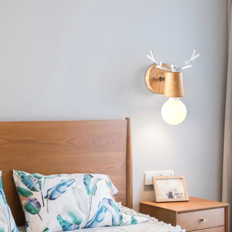 Nordic Style Iron Vanity Light Antler Shape Vanity Lamp for Living Room