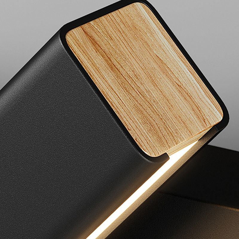 Single Modern White/Black Wall Mounted Sconce LED Wall Light for Bedroom