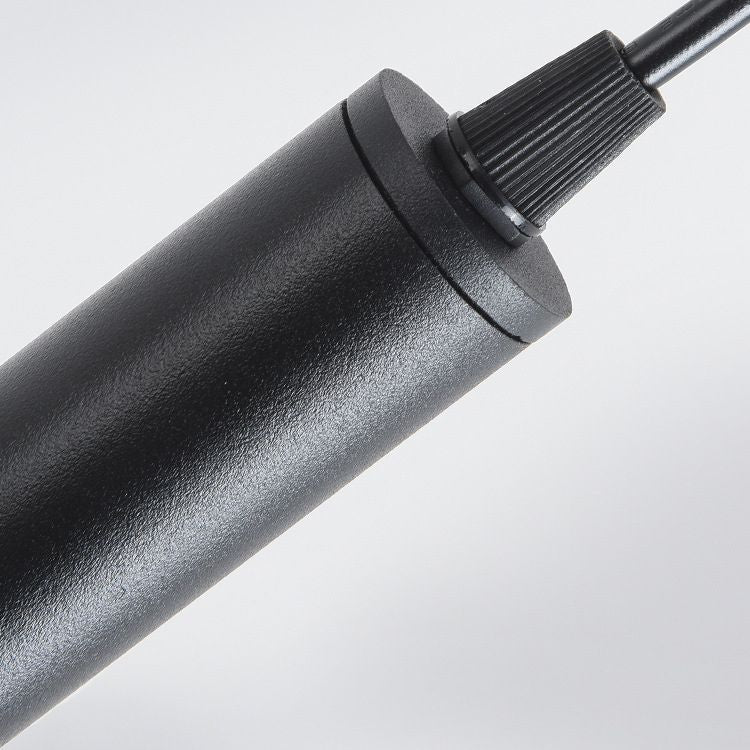 Black-Gold Tube LED Pendant Simplicity Aluminum Hanging Light Kit for Dining Room