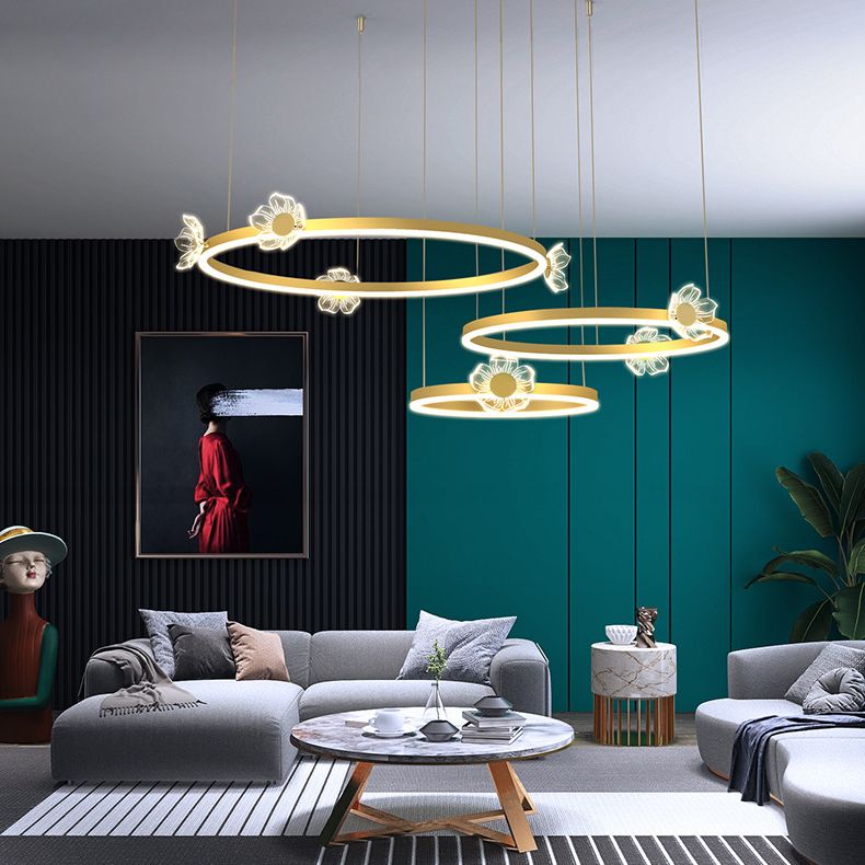 Plafond de cercle en métal à plusieurs niveaux