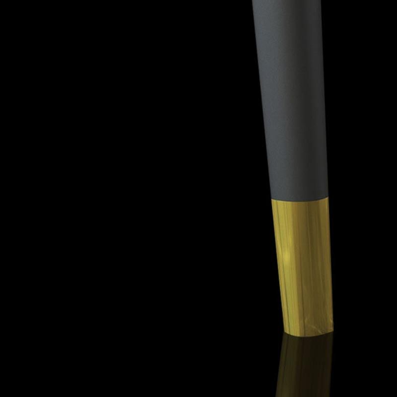 Rectangular Sintered Stone Dining Table Luxury 4 Legs Furniture in Matte Finish for Home