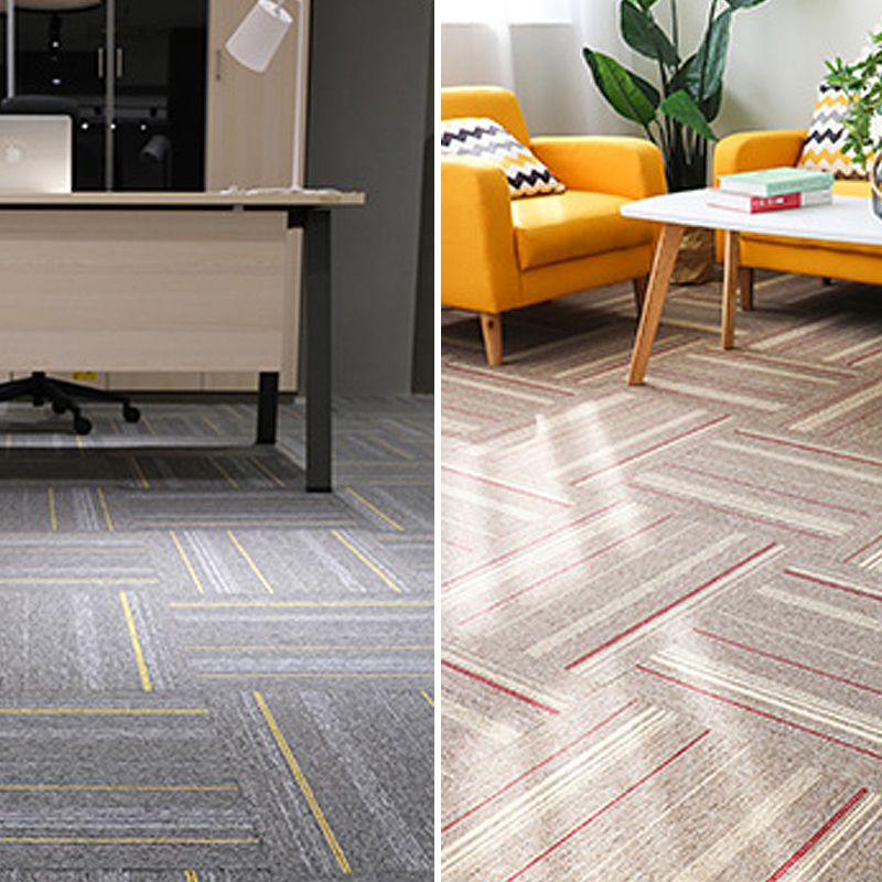 Modern Carpet Tiles Level Loop Self Adhesive Stain Resistant Carpet Tile