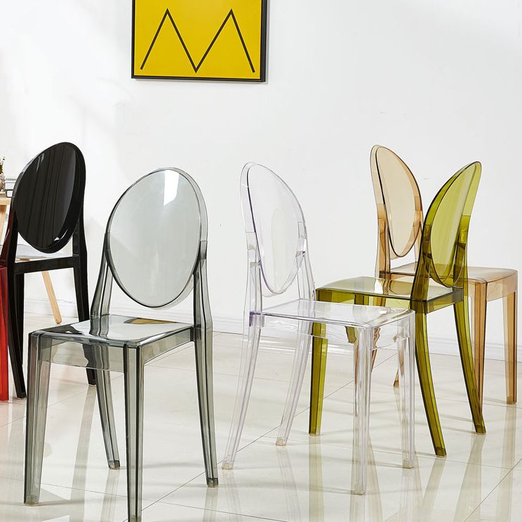 King Louis Back Chair Scandinavian Acrylic Dining Kitchen Room Armchair