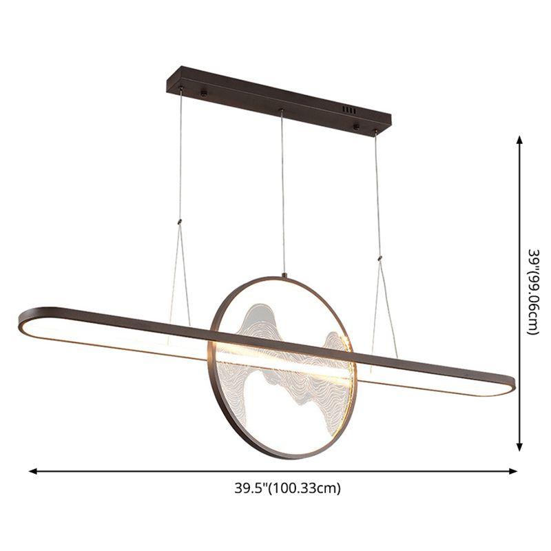 Ring Over Island Lighting Acrilic MODERS SIMPLICITY Isola Luci dell'isola per il ristorante