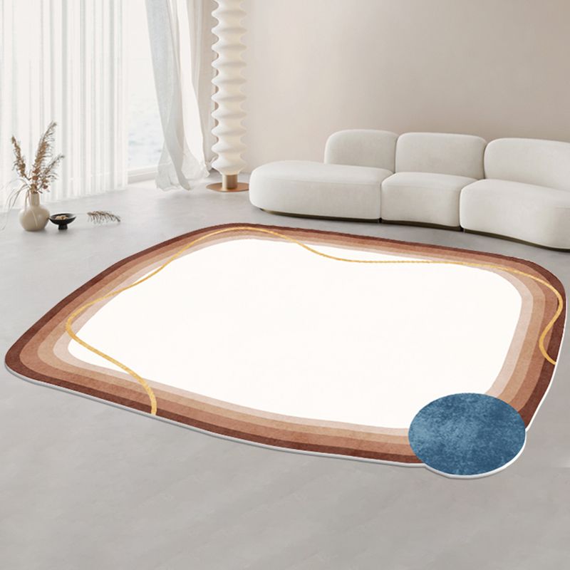 Chique woonkamer tapijt kleurblokkeerd polyester gebied tapijt niet-slip achterste backing area tapijt