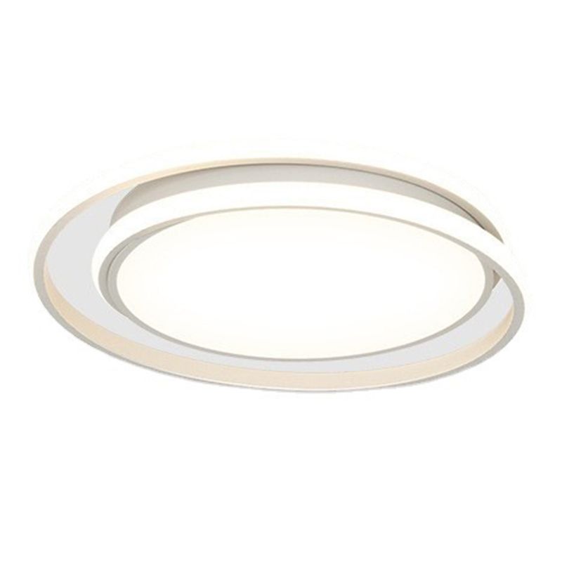 Contemporary LED Ceiling Light White Flush Mount Lighting for Dining Room