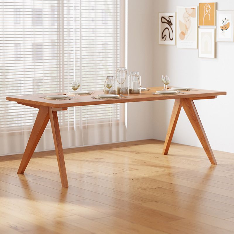 Industrial 1/2/5 Pieces Dining Set Rectangle Pine Wood Dining Table for Dining Room