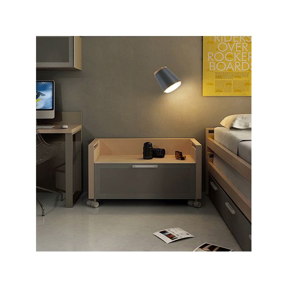 Tapered Wall Light Fixture Macaron Metal 1 Light Sconce Light in Pink/Grey/Green for Bedroom