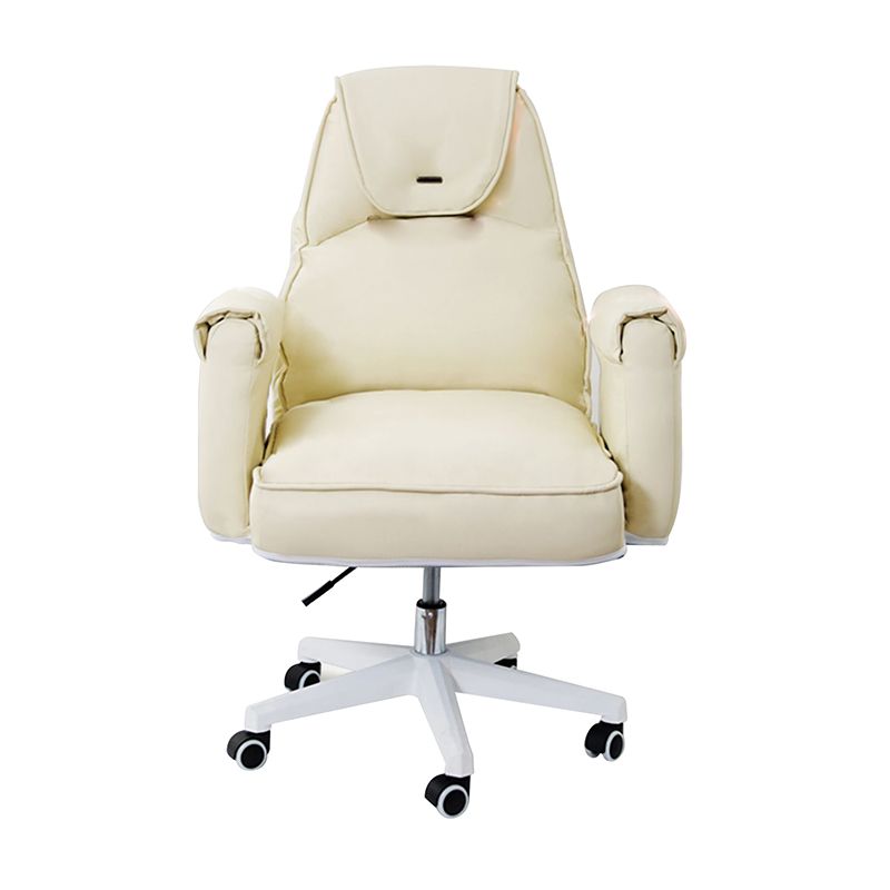 Modern Office Chair Adjustable Seat Height No Distressing Slide Chair with Wheels