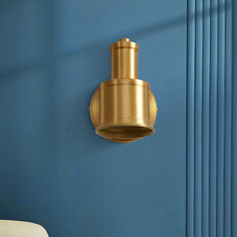 Nordic Style Copper Vanity Light Cylinder Shape Vanity Lamp for Shower Room