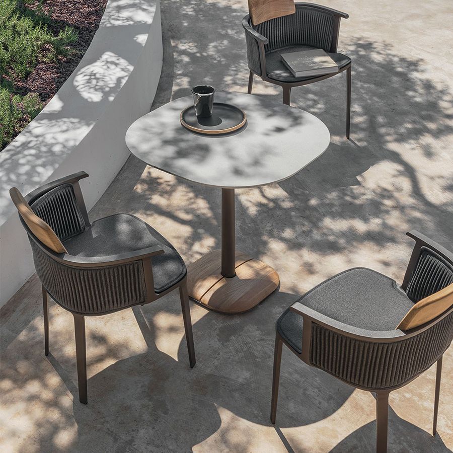 Stone Dining Table Set Modern 1/3/9 Pieces Patio Dining Sets