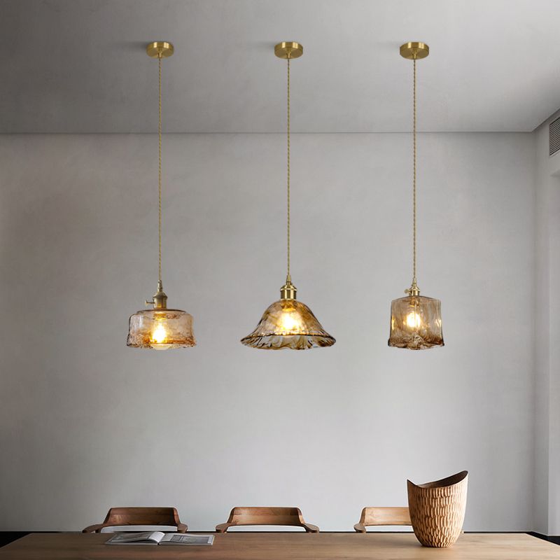 Kit de lampe suspendue en cuivre moderne