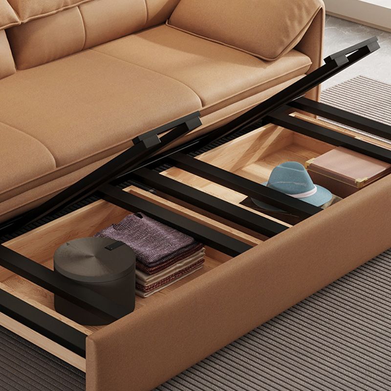 Living Room Futon Sleeper Sofa Bed Modern Style Convertible Sofas with Storage