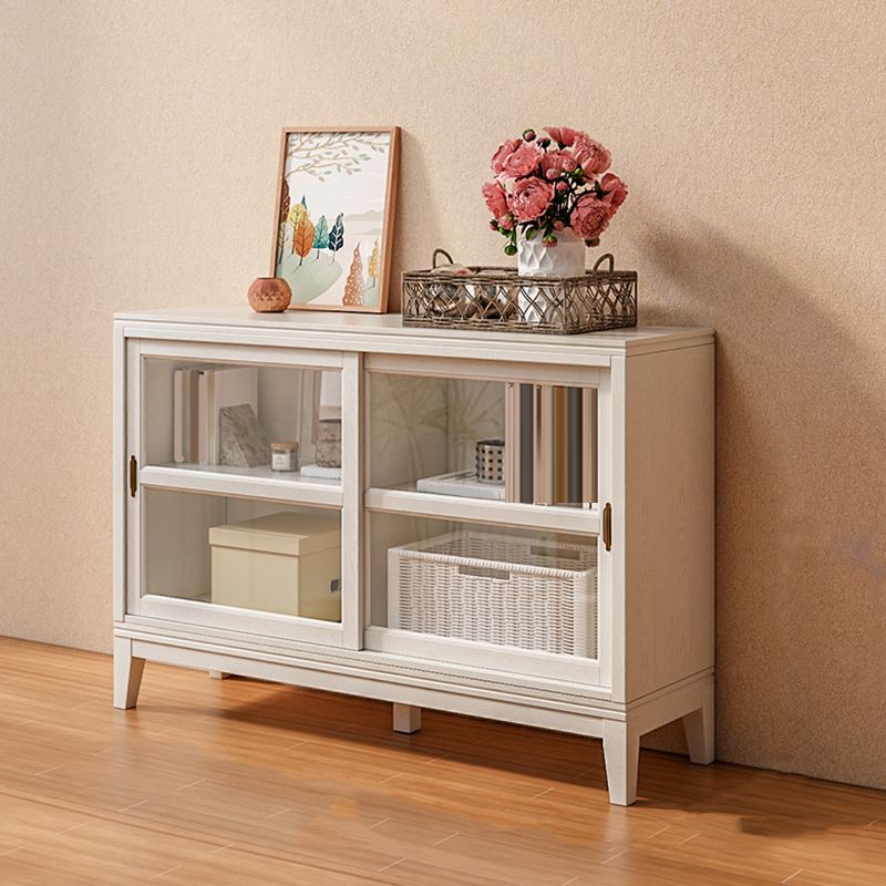 31.89"H Bookcase Contemporary Style Solid Wood Bookshelf for Office Home