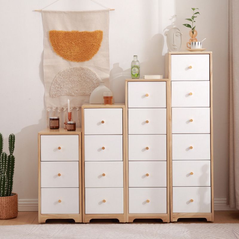 15.74" Wide Wood Accent Chest with Drawers Modern Lacquered Chest