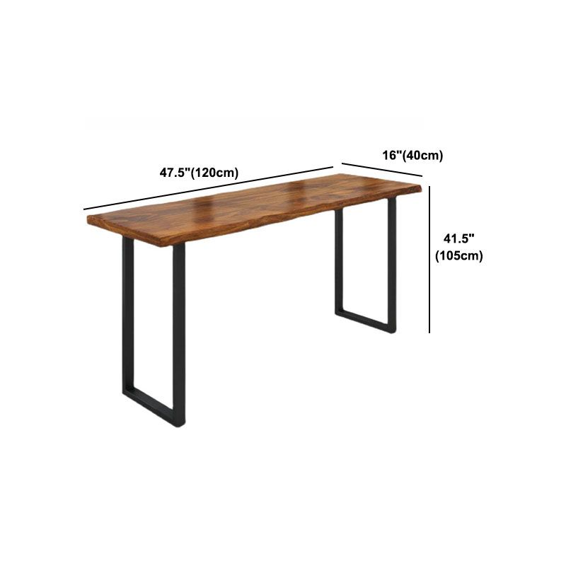 1/2/5 Pieces Rectangular Counter Set Industrial Solid Wood Bar Table Set for Home Use
