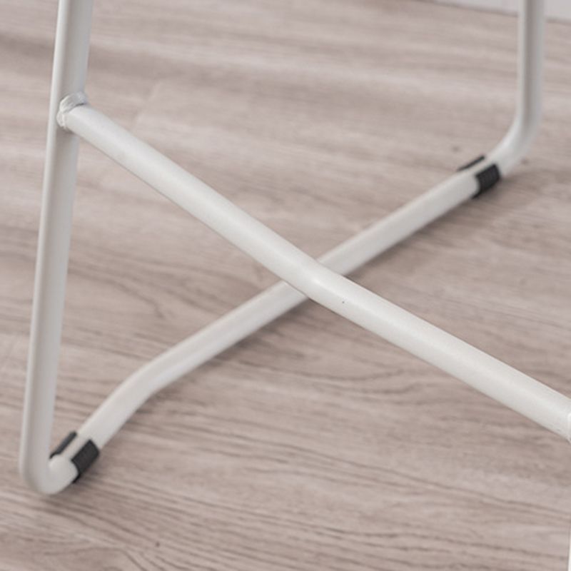 Modern Style Metal Low Back and Strap Pedal Bar Stool 30-inch Coffee Shop  Bar Stool