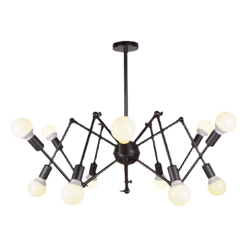 Spider Chandelier Light Fixture Industrial Metal Pendant Lighting for Restaurant