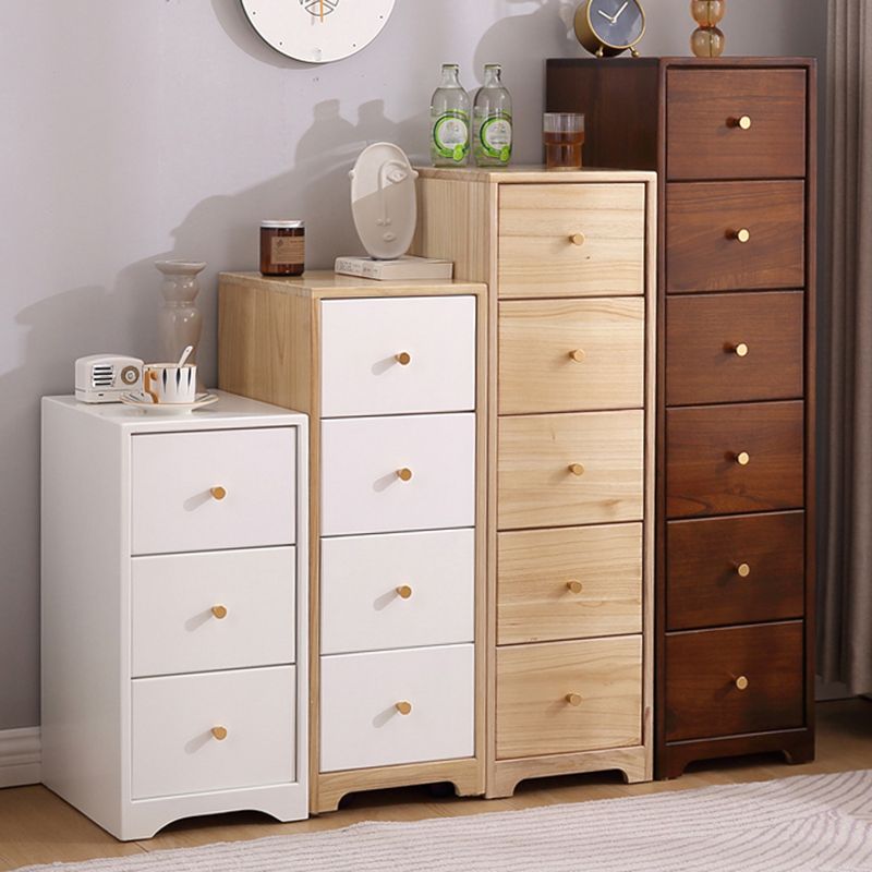 15.74" Wide Wood Accent Chest with Drawers Modern Lacquered Chest