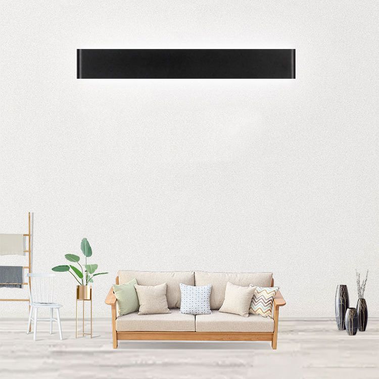 Contemporary Style Rectangular Wall Lamps Metal 2 Lights Wall Lighting