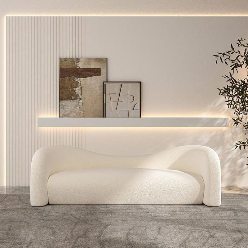 Tight Back Curved Loveseat Stain Resistant No Distressing Sofa