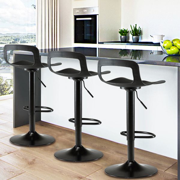 Industrial Style Bar-stool PP Seat with Swivel for Kitchen Bar