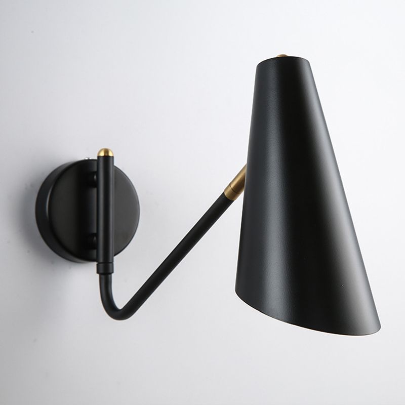 Metal Cup Wall Mounted Lamps Modern Style 1 Light Wall Lighting Fixtures