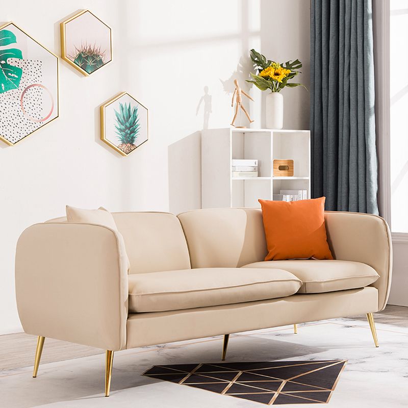 3 Seater Modern Hair Pin Legs Sofa Tuxedo Arm Chesterfield Sofa