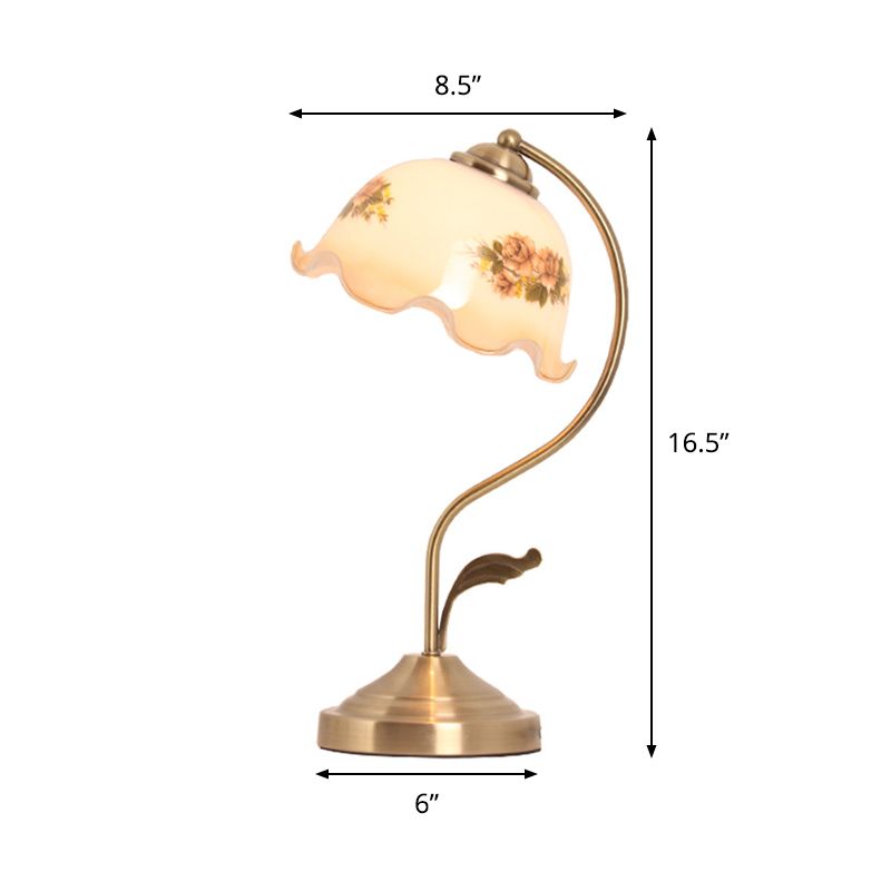 Lampe de chevet en laiton en laiton de la lampe de chevet coréen 1