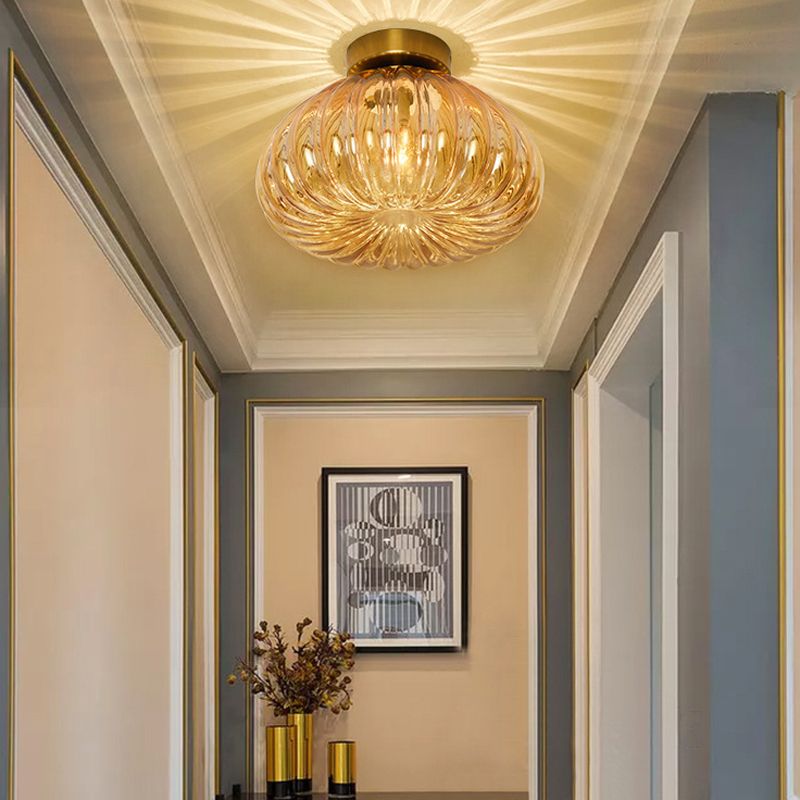 Post-Modern Ceiling Lamp Glass Ceiling Mount Light Fixture for Hallway