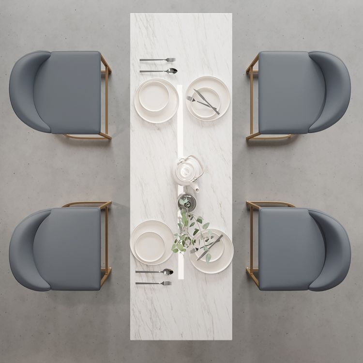 1/3/5 Pieces Pub Dining Set Faux Marble Bar Stool and Table Set