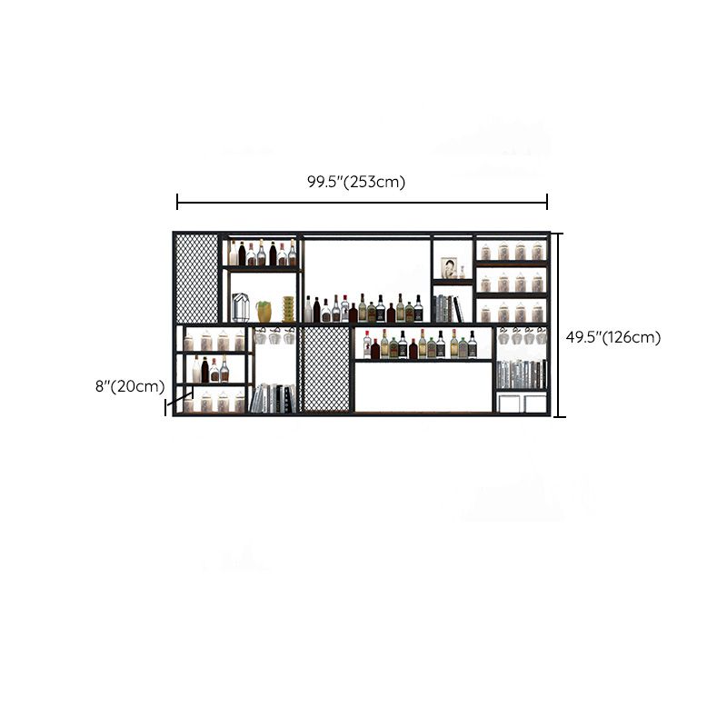 Wall Mounted Wine Bottle Rack Metal Wine Bottle Rack for Home