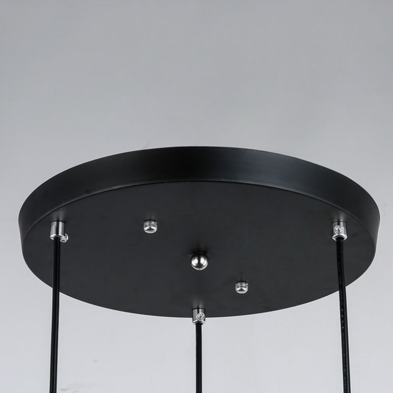 Nordic Style Pendant Lamp Global Suspension Lighting with Crystal Shade