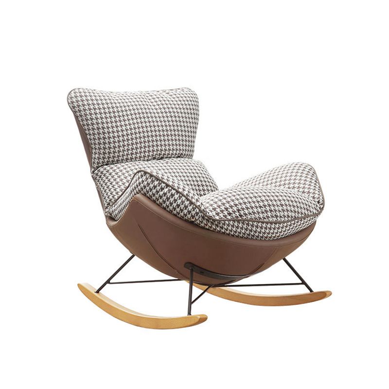 Light Luxury Style Single Leisure Chaise Rocking Chair Lounge Lazy Chair