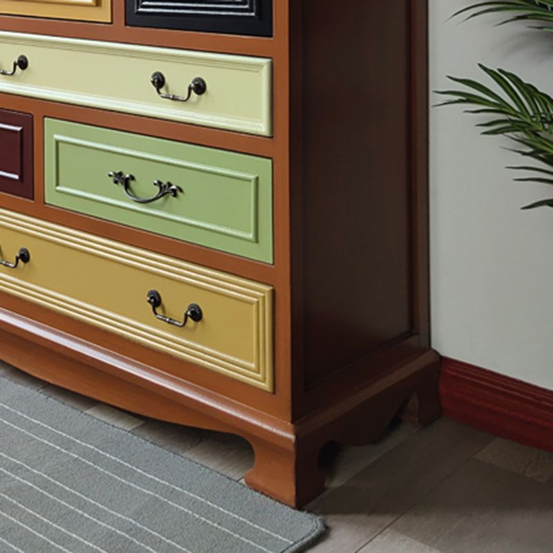 3.3"/55.9" Tall Wooden Chest, Rectangle Accent Cabinet with Drawers