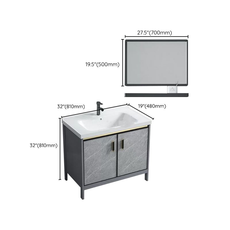 Modern Bathroom Sink Vanity Freestanding Faucet Included Bathroom Vanity Set