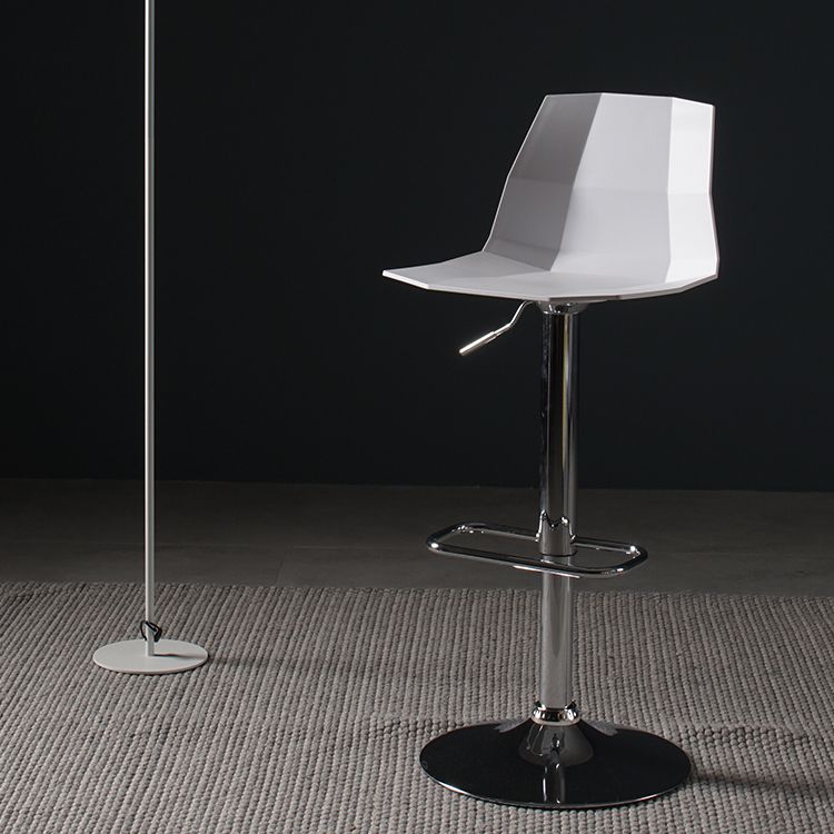 Modern Plastic Counter & Bar Stool Indoor Adjustable Height Footrest Stool