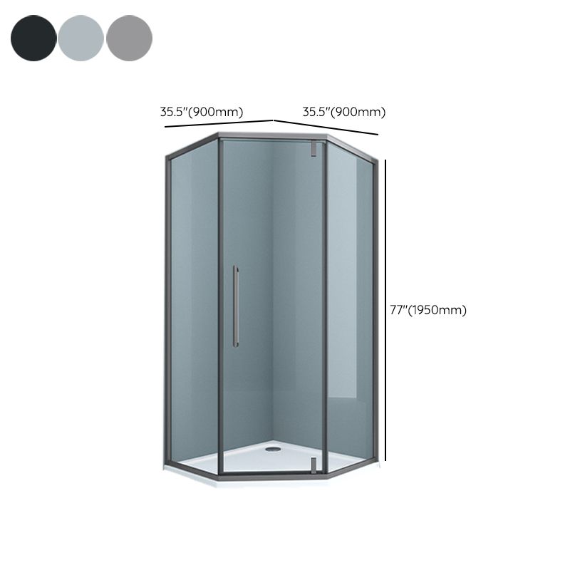 Transparent Shower Bath Door Pivot Scratch Resistant Shower Bath Door