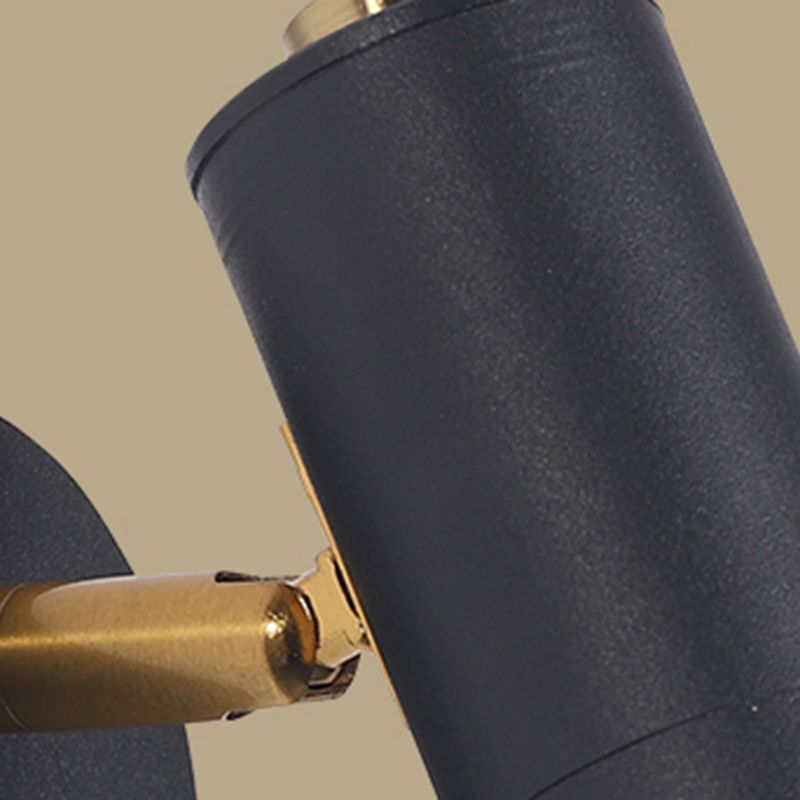 Lampada da parete a parete in alluminio moderno nero per la parete regolabile per camera da letto