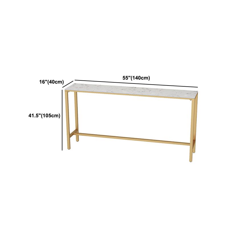 Glam Bar Set 1/2/4/7 Pcs Marble Bar Table with Upholstered Stools