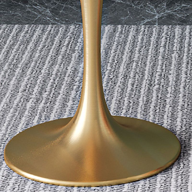 Modern 1/4/5 Pieces Dining Sintered Stone Dining Table Set with Metal Legs for Kitchen