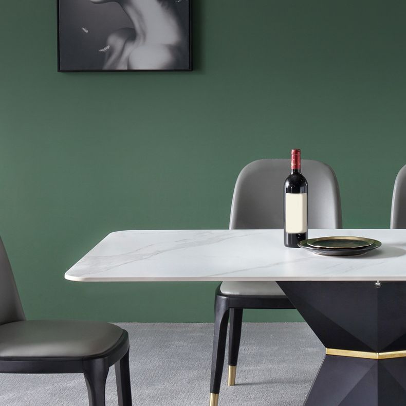 Modern Rectangle Sintered Stone Dining Table Set 1/4/5 Pieces Dining Set for Home Use