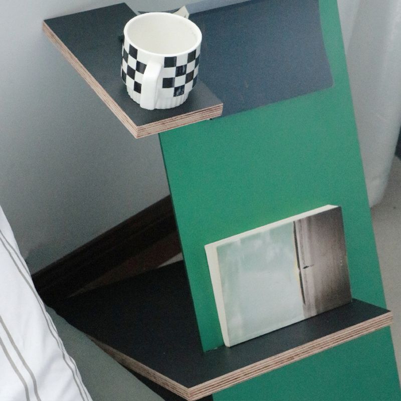 Scandinavian Engineered Wood Bookcase Standard Closed Back Bookshelf