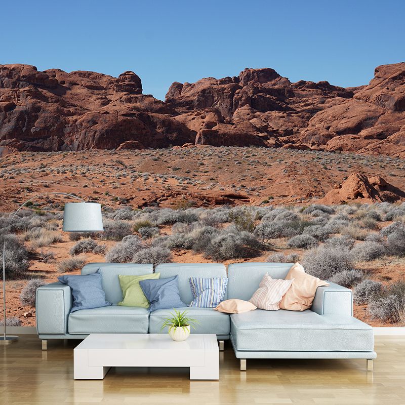 Horizontal Photography Desert Mural Wallpaper Style for Living Room Decor