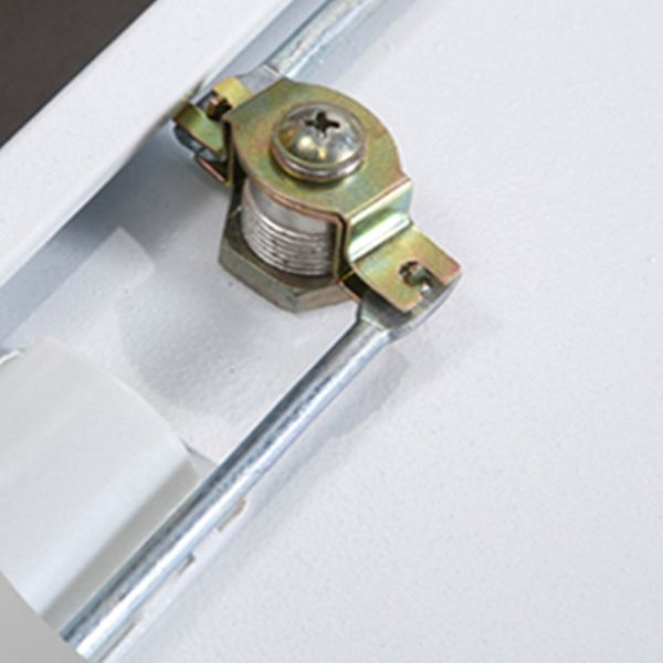 Hinged Wardrobe Cabinet with Mirror Contemporary Steel Wardrobe Armoire