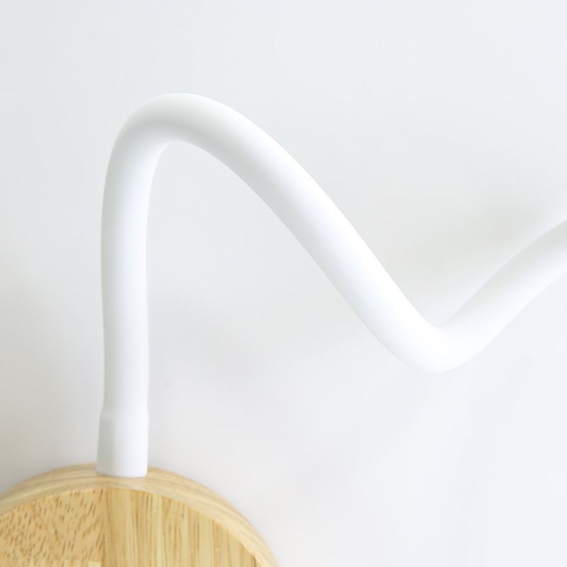 Holz moderne 1-Licht-Wandleuchte bewaffnetes Lesung Lampe für Schlafzimmer