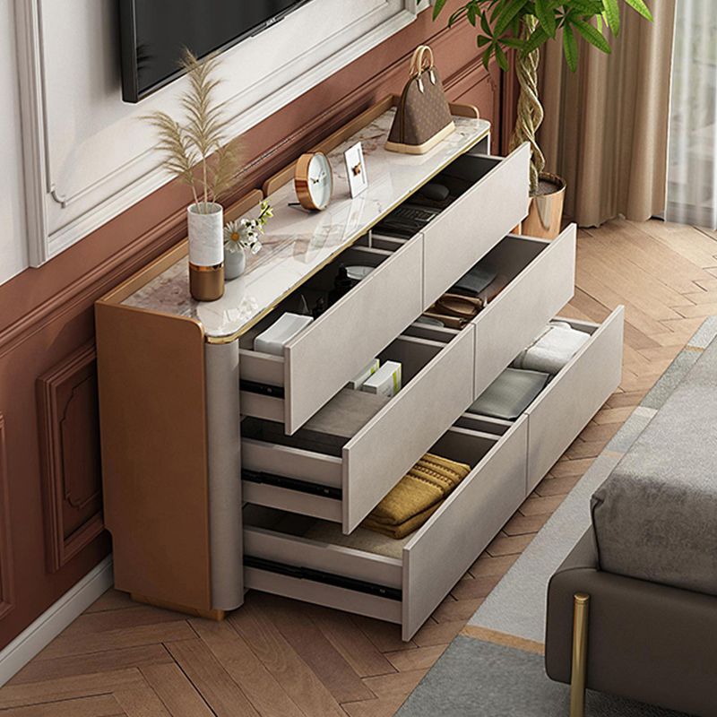 Stone Storage Chest Classic Glam 11.7 Inch Width Storage Chest Dresser