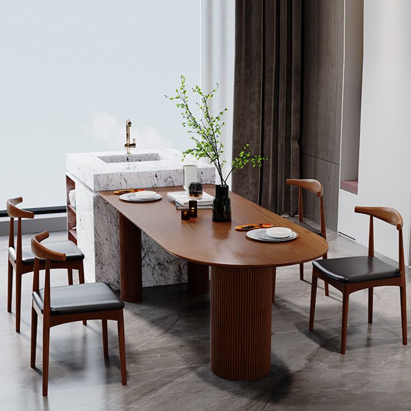 Contemporary Style Dining Table Dining Room Kitchen Table with Tripod Base