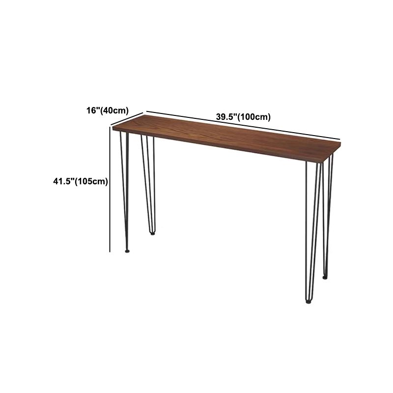 1/2/4/5 Pieces Industrial Rectangle Pub Table Set Wooden Counter Table with High Stools